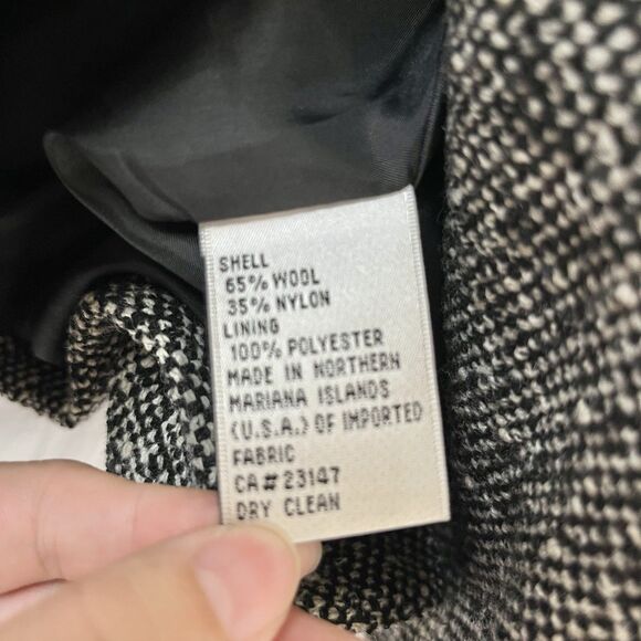 Vintage Talbots Classic Wool Blend Tweed Blazer/Coat Women Size 24W Made In USA - Picture 6 of 11